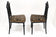PAIR, BLACK, 19TH CENTURY, SIDE CHAIRS, ORIGINAL, UPHOLSTERY