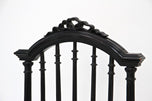 PAIR, BLACK, 19TH CENTURY, SIDE CHAIRS, ORIGINAL, UPHOLSTERY