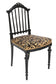 PAIR, BLACK, 19TH CENTURY, SIDE CHAIRS, ORIGINAL, UPHOLSTERY