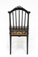 PAIR, BLACK, 19TH CENTURY, SIDE CHAIRS, ORIGINAL, UPHOLSTERY