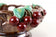 MID CENTURY, CERAMIC BOWL, CHERRIES, ST PETER, AUSTRIA, 1960