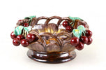 MID CENTURY, CERAMIC BOWL, CHERRIES, ST PETER, AUSTRIA, 1960