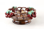 MID CENTURY, CERAMIC BOWL, CHERRIES, ST PETER, AUSTRIA, 1960