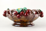 MID CENTURY, CERAMIC BOWL, CHERRIES, ST PETER, AUSTRIA, 1960