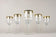 20TH CENTURY, ITALY, MURANO WINE GLASSES, GOLD RIM, SET OF 6