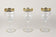 20TH CENTURY, ITALY, MURANO WINE GLASSES, GOLD RIM, SET OF 6