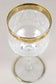 20TH CENTURY, ITALY, MURANO WINE GLASSES, GOLD RIM, SET OF 6