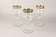 20TH CENTURY, ITALY, MURANO WINE GLASSES, GOLD RIM, SET OF 6