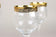 20TH CENTURY, ITALY, MURANO WINE GLASSES, GOLD RIM, SET OF 6