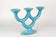 20TH CENTURY, AUSTRIA, TURQUOISE, ART DECO, CERAMIC CANDLEHOLDER