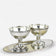 ART NOUVEAU, SILVERED BRASS GOBLETS, TRAY, 20TH CENTURY, 1910, AUSTRIA