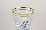 20TH CENTURY, AUSTRIA, GLASS DECANTER SET, ENAMEL PAINTINGS, 1980S