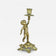 19TH CENTURY, AUSTRIA, SCULPTURAL FIREGILT BAROQUE REVIVAL BRASS CANDLEHOLDER, 1880