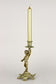 19TH CENTURY, AUSTRIA, SCULPTURAL FIREGILT BAROQUE REVIVAL BRASS CANDLEHOLDER, 1880