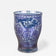 20TH CENTURY, CZECH REPUBLIC, BLUE IRIDESCENT GLASS, ENGRAVED VASE