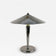MID-CENTURY, ITALY, TABLE LAMP, GREY CHROMED, BRASS, 1970
