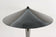 MID-CENTURY, ITALY, TABLE LAMP, GREY CHROMED, BRASS, 1970