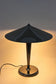 MID-CENTURY, ITALY, TABLE LAMP, GREY CHROMED, BRASS, 1970