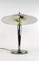 MID-CENTURY, ITALY, TABLE LAMP, GREY CHROMED, BRASS, 1970