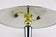 MID-CENTURY, ITALY, TABLE LAMP, GREY CHROMED, BRASS, 1970