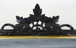 19TH CENTURY, GERMANY, BLACK FOREST, RUSTIC MIRROR, HANDCARVED, BASSWOOD, CIRCA 1870