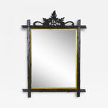 RUSTIC,BLACK,FOREST,WALL,MIRROR,19TH,CENTURY