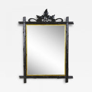 RUSTIC,BLACK,FOREST,WALL,MIRROR,19TH,CENTURY