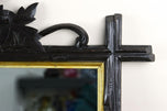 RUSTIC,BLACK,FOREST,WALL,MIRROR,19TH,CENTURY