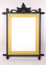 RUSTIC,BLACK,FOREST,WALL,MIRROR,19TH,CENTURY