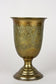 19TH CENTURY, AUSTRIA, BIEDERMEIER BRASS GOBLETS, VASES, HANDCRAFTED