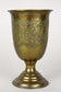 19TH CENTURY, AUSTRIA, BIEDERMEIER BRASS GOBLETS, VASES, HANDCRAFTED