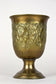 19TH CENTURY, AUSTRIA, BIEDERMEIER BRASS GOBLETS, VASES, HANDCRAFTED