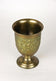 19TH CENTURY, AUSTRIA, BIEDERMEIER BRASS GOBLETS, VASES, HANDCRAFTED