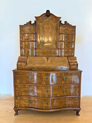 18TH CENTURY, AUSTRIAN, BAROQUE, NUTWOOD, SECRETAIRE