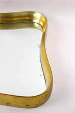20TH CENTURY, AUSTRIA, MODERNIST, GILT, WALL MIRROR