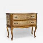 18TH CENTURY STYLE VENETIAN SERPENTINE COMMODE, CHEST OF DRAWERS, ITALY, 1940