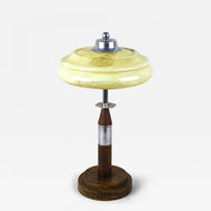 ART DECO, AUSTRIA, TABLE LAMP, GLASS LAMPSHADE, 20TH CENTURY
