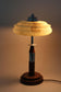 ART DECO, AUSTRIA, TABLE LAMP, GLASS LAMPSHADE, 20TH CENTURY
