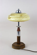 ART DECO, AUSTRIA, TABLE LAMP, GLASS LAMPSHADE, 20TH CENTURY