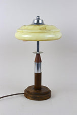 ART DECO, AUSTRIA, TABLE LAMP, GLASS LAMPSHADE, 20TH CENTURY