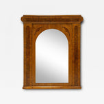 19TH CENTURY, BOHEMIA, BIEDERMEIER, WALL MIRROR, ASH, BURR WALNUT