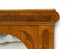 19TH CENTURY, BOHEMIA, BIEDERMEIER, WALL MIRROR, ASH, BURR WALNUT