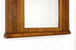 19TH CENTURY, BOHEMIA, BIEDERMEIER, WALL MIRROR, ASH, BURR WALNUT