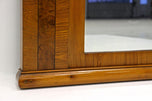 19TH CENTURY, BOHEMIA, BIEDERMEIER, WALL MIRROR, ASH, BURR WALNUT