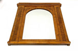 19TH CENTURY, BOHEMIA, BIEDERMEIER, WALL MIRROR, ASH, BURR WALNUT