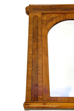 19TH CENTURY, BOHEMIA, BIEDERMEIER, WALL MIRROR, ASH, BURR WALNUT