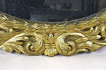 19TH CENTURY, AUSTRIA, FLORRENTINE OVAL GILT WALL MIRROR, 1810