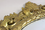 19TH CENTURY, AUSTRIA, FLORRENTINE OVAL GILT WALL MIRROR, 1810