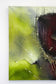 ABSTRACT PAINTING, CRAWFISH VS, TURTLE, ACRYLIC ON CANVAS