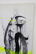 THREE-PART PAINTING, EVE & THE SNAKE, ACRYL ON CANVAS, AUSTRIA, 2024